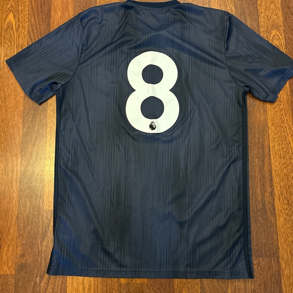 Manchester United Adidas Navy Soccer Jersey Kit Shirt Size Medium - Picture 5 of 5
